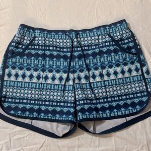 Lands End Multi Blue Print Board and Swim Shorts